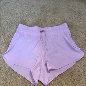 90 Degree By Reflex Lavender Athletic Shorts